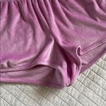 Juicy Couture  velour pull on logo booty shorts light purple small Photo 1