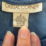 Casual Corner Blue Linen‎ Maxi Dress Size 6 Vintage Classic Coastal Boho Minimal Photo 1