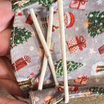 Christmas Print Slip On Shoes Chinese Size 41 Santa Trees Snowman Holiday Party Gray Photo 6