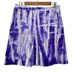 Elie Tahari Hena Front Pleat Printed Skirt in Grape Vine Photo 0