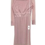 Julia Jordan CDO‎  Women Size S Dress Pink Long Sleeve Mesh Dress Neck Formal Photo 4