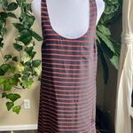 Joie  Pink and Grey Stripe RacerBack Silk Mini Dress | XS Photo 0