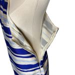 Banana Republic  One Shoulder Cascading Bow Striped Sheath Dress Photo 3