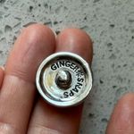 Blue Green Iridescent Ginger Snap Round Pendant Charm Bracelet Necklace Photo 3