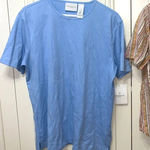 Liz Claiborne NWT V-neck blue tee & Kim Rogers short sleeve button down M Photo 0
