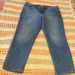 Vintage America Blue Wide Leg Pants with Embroidery Size 10 Photo 0