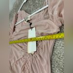 NEW! CLUB L LONDON Blush Pink Maternity Asymmetric Ruched Maxi Dress US 10/UK 14 Photo 7