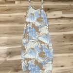 Aerie Maxi Spaghetti Strap Hawaiian Split Sides Dress Women’s Medium Photo 1