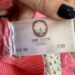 Tulchan Vintage Pink Cotton Embroidered Floral‎ Sweater Size Large Photo 4