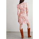 Isabel Marant  Ruched printed satin-jacquard midi dress NEW Photo 2