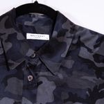 Equipment Women's Femme Camo Army Print Pattern Collared Button Down Blouse Army Photo 1