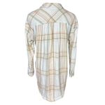 Free People Women's XS Nordic Day Plaid Tie-Hem Shirt Relaxed Fit Fall Photo 4