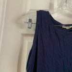 Copper Key Navy Scoop Neck Sleeveless Ruffle Hem Top M Photo 3