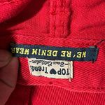 Top Trends Women’s Red Distressed Jean Skirt Size 40 Photo 3