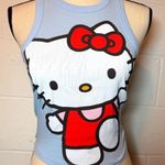Hello Kitty  Light Blue Cropped Rib Knit Tank Top XS Photo 0