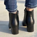 Black Ankle Chunky Heel Bootie Size 10 Photo 2