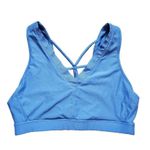Avita SPORTS Bra Women Large Blue Lattice Straps Peekaboo Back Yoga Gym Unlined Size undefined Photo 3