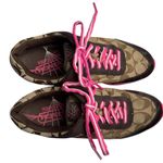 Coach  Drita Sneakers Vintage Y2K Logo Trainer Brown Pink Size 8.5 Photo 4