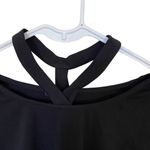 Drew  NEW black long sleeved sweater cut out straps around neck size small Photo 2