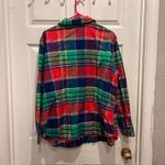CHAPS DENIM Womens Plaid Flannel Zipper Shirt Jacket Red Green Blue 2X Shacket Photo 6
