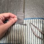 Anthropologie  Hype Blue White Stripe Mini Skirt Linen Blend Nautical SZ 6 Spring Photo 6