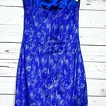 Jessica McClintock Vintage Royal Blue & Silver Strapless Prom Party Dress Size 6 Photo 6