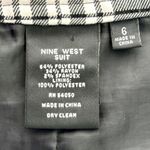 Nine West Black and White Plaid Midi Skirt Photo 2