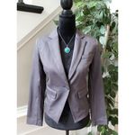 Petite Covington Essentials Blazer Jacket Women's S Gray Lined Single Breasted Photo 9