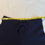 Le lis  Dark Blue Knit Sweater Wide Leg Pull On Pants w/ White Side Strip Medium Photo 3