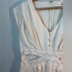 Anna Cate Dress Womens L Ivory Adele Cut Out Embroidery Boho Aztec Wedding White Size L Photo 5