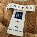 Vintage Gap Factory Wool Cable Knit Sweater Womens XL Brown Tan Y2K 2005 Stretch Photo 2