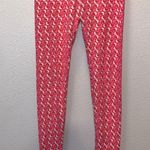 LuLaRoe  geometrical heart pattern Valentine’s Day colors ankle length leggings Photo 2