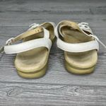 Sas this is comfort white buckle sandals shoes strappy size 7 floral cut out Photo 5