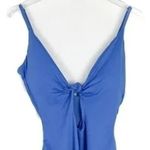 ANDIE NWT The Santorini Knot Key Hole One Piece Swimsuit Removable Cups L Blue Photo 2