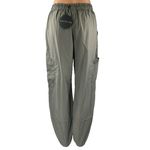 White Fox Boutique NEW White Fox Green Tapered Baggy Trousers Cargo Windbreaker Jogger Pants Sz XS Photo 2