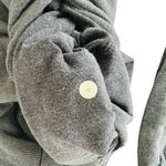 Lululemon Stress Less Hoodie Size 4 Heathered Navy Blue Funnel Neck Sweatshirt Photo 2