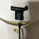 Sincerely Jules White Mini Dress with Gold Accents Size XL Photo 3