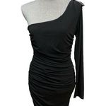 City Triangles  One Shoulder Body Con Little Black Dress Size Large Photo 0