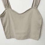Abercrombie & Fitch [] Nude Light Taupe Soft Sweetheart Crop Tank Top Sz Large L Photo 7