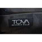 TOVA Beverly Hills Bling Rhinestone Butterfly Black Clutch Satin Evening Purse Photo 6