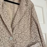  Size 3 Cream Cropped Blazer Lace Sequin Jacket‎ Formal Chicos Size XL Photo 3