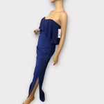 Nicole Miller  Women's Techy Crepe
Strapless Gown w/ Flare Blueberry Dress
Size 6 Photo 3