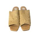 Yellow Box  Cataline Calf Hair Leather Upper Slip On Block Heel Sandals Sz 10 Photo 3