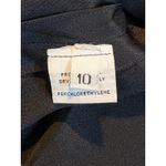 Vintage Adele Simpson Black V Neck Long Sleeve Bow Rhinestone Midi Dress Size 10 Photo 8