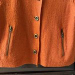 axcess Liz Claiborne rust sweater cropped jacket. Size S Orange Photo 6