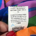 GOMORN FLORAL TROPICAL SHEER WOMEN BLOUSE BUTTON UP LANTERN SLEEVE M MULTICOLOR Size M Photo 6