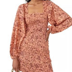 Free People | Smock It To Me Puff Sleeve Smocked Body Mini Dress Size XS NWT Photo 0