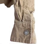 Gap VTG 90s Blue Jeans Long Sleeve Button Up Corduroy Tan Shirt Women’s M School Photo 3
