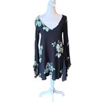 Free People  Wanderer Floral Boho Bell Sleeve Tunic Dress Womens Size Small Photo 4