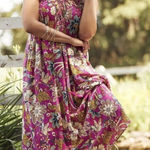 Anthropologie  Drama Beach midi dress sz L Photo 0